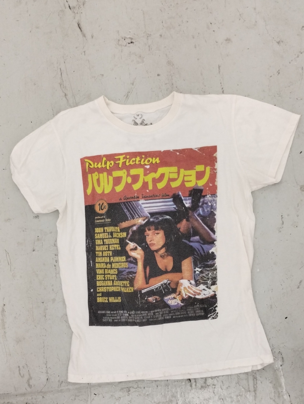 Pulp Fiction Graphic Tee 100% Work S/S 100% Cotton sz Large